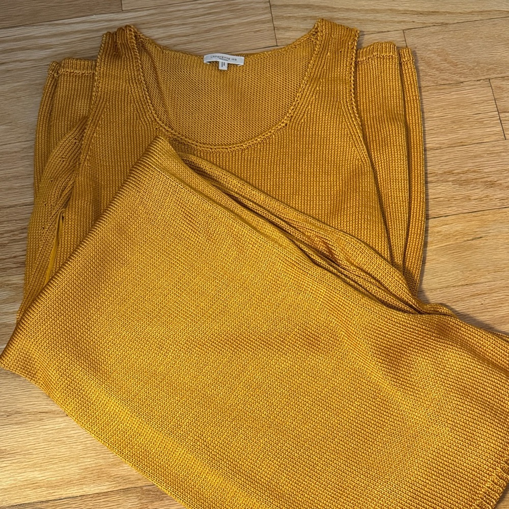 Mustard Yellow Tussah Silk Set